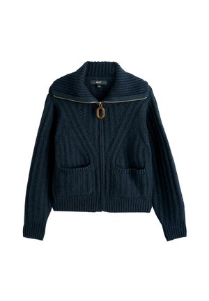 REGULAR FIT - STITCHY - Chaqueta de punto - navy blue