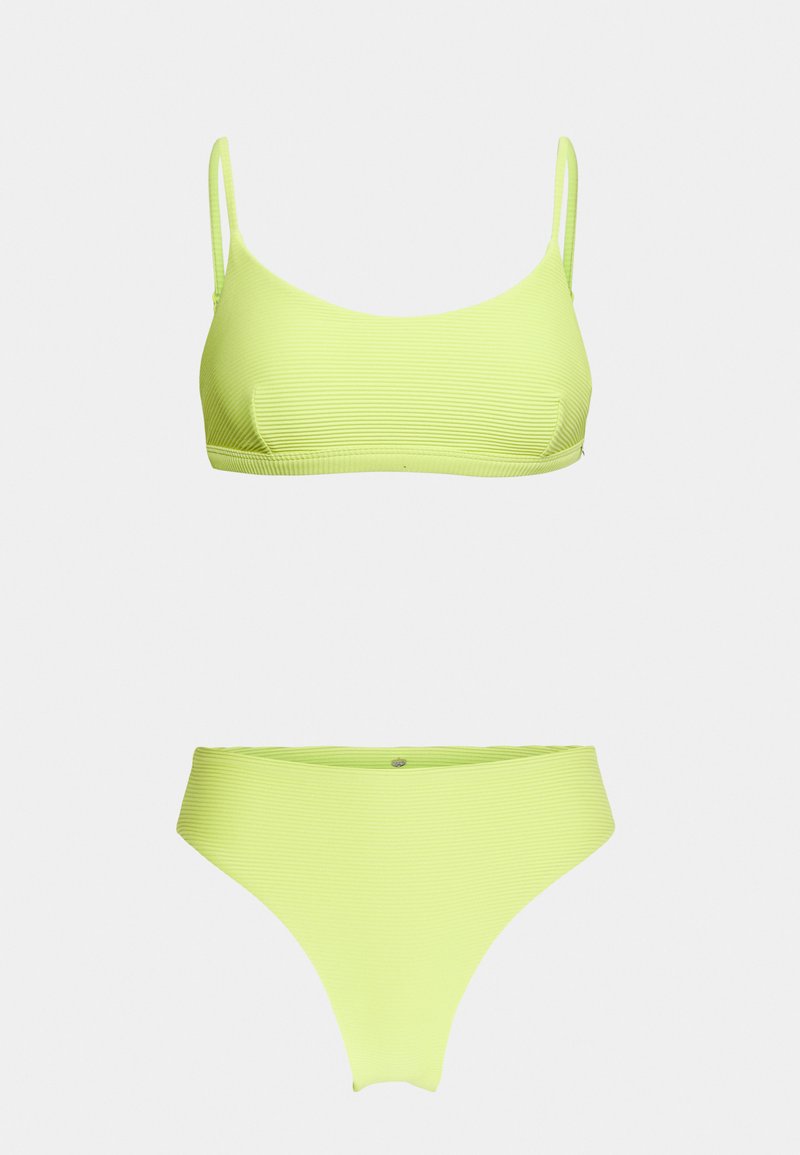 Damen Bikinis | Seafolly ESSENTIALS BRALETTE ESSENTIALS HIGH RISE PANT SET Bikini wild lime/gelb - KX75599 Damen Bikinis | Seafolly ESSENTIALS BRALETTE ESSENTIALS HIGH RISE PANT SET Bikini wild lime/gelb - KX75599