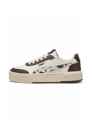 Puma, CARINA MIA WILD SNEAKERS - Sneakers - white-chestnut brown