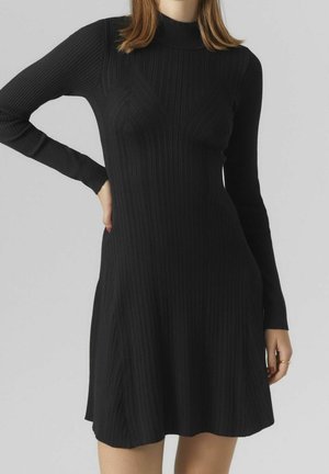 Gebreide jurk - black