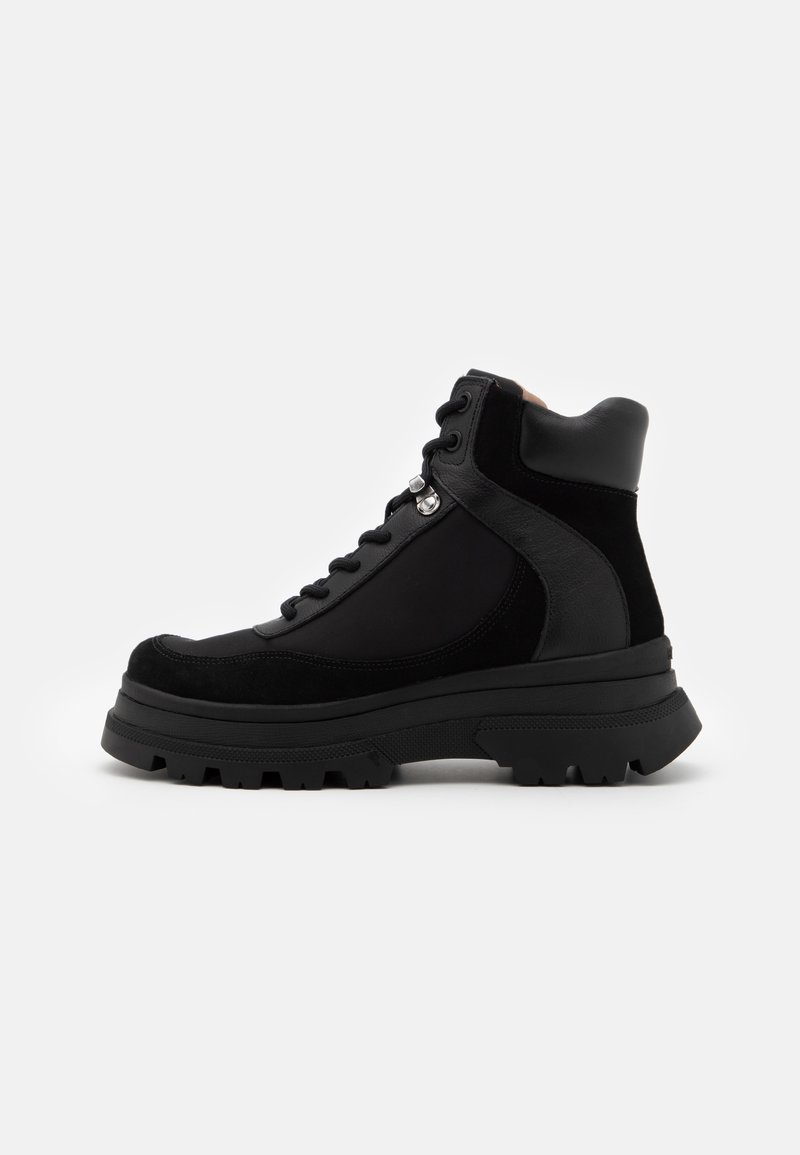 BOSS FOSTER - Platform ankle boots - black - Zalando