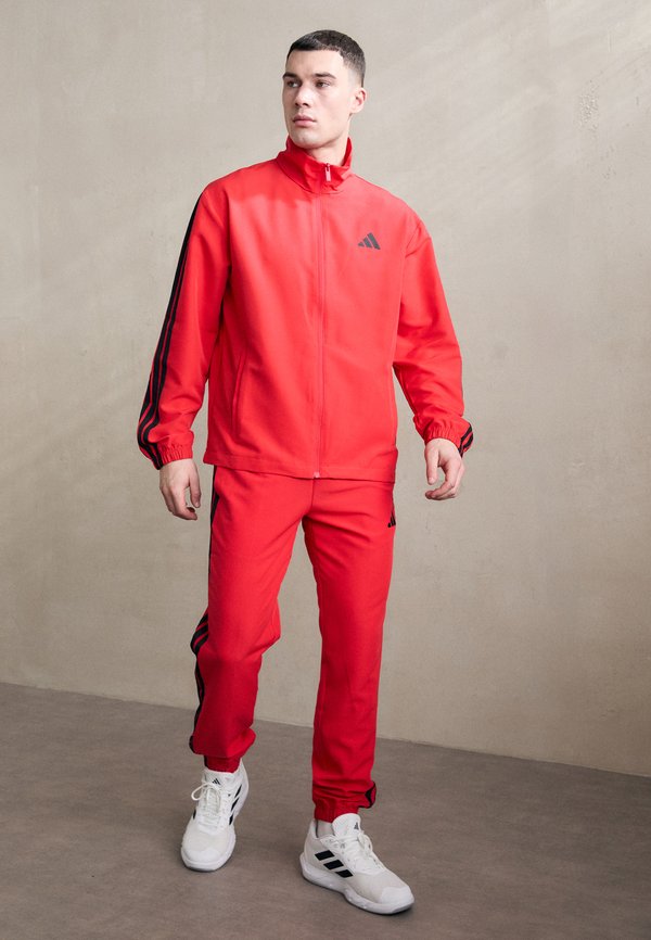 BASIC 3 STRIPES SET - Tracksuit - pure ruby