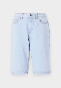 NMNUSTY LOOSE WORKER - Denim shorts - light blue denim