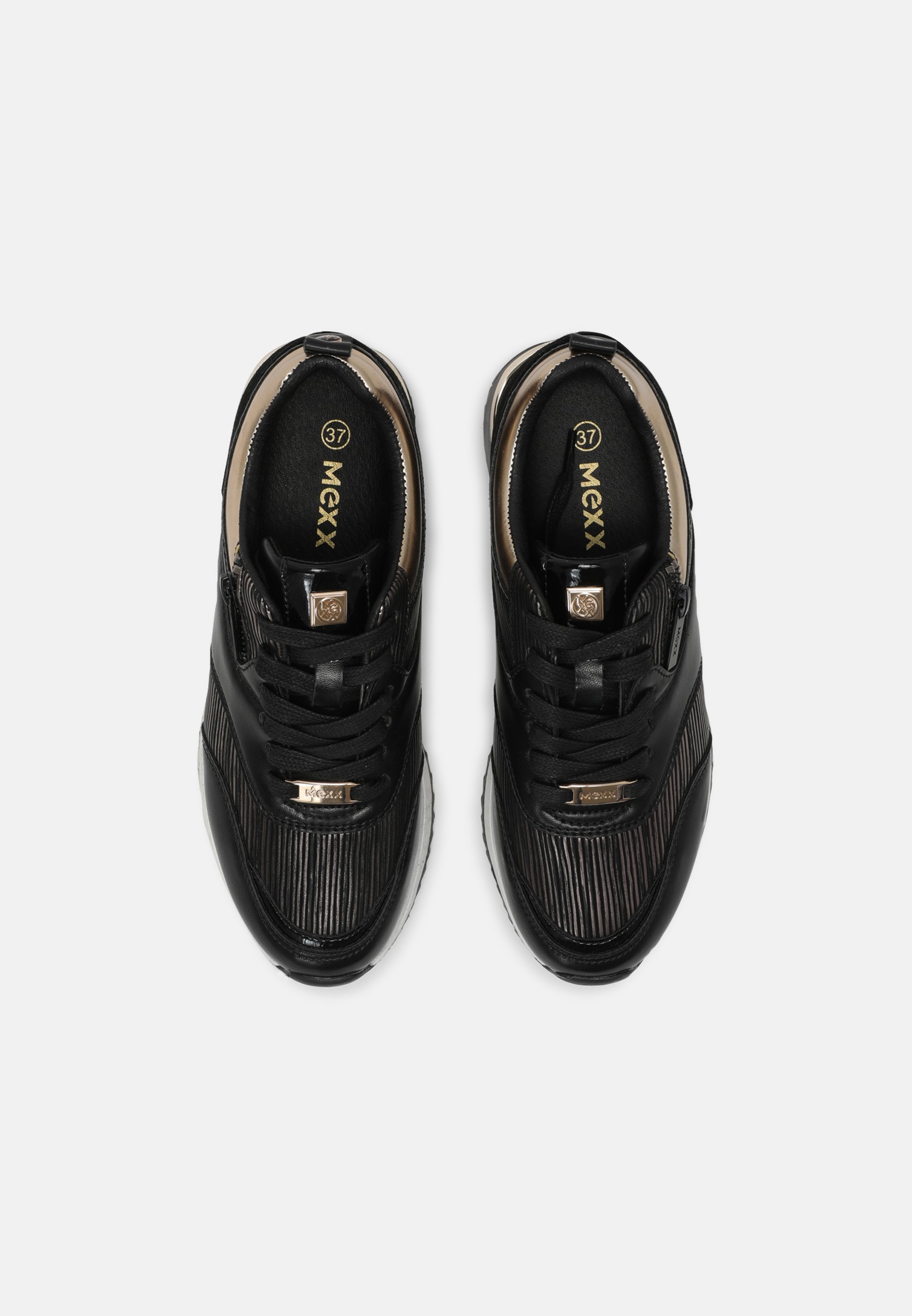 Mexx FINNI - Sneakers laag - black/gold/Zwart - Zalando.nl