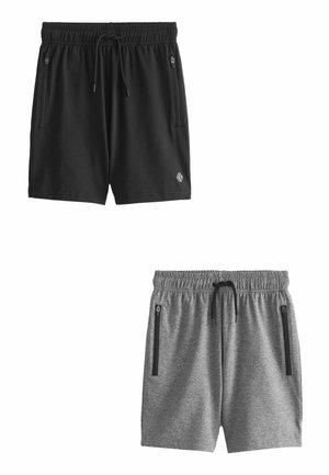 2 PACK - REGULAR FIT - Træningsbukser - grey black