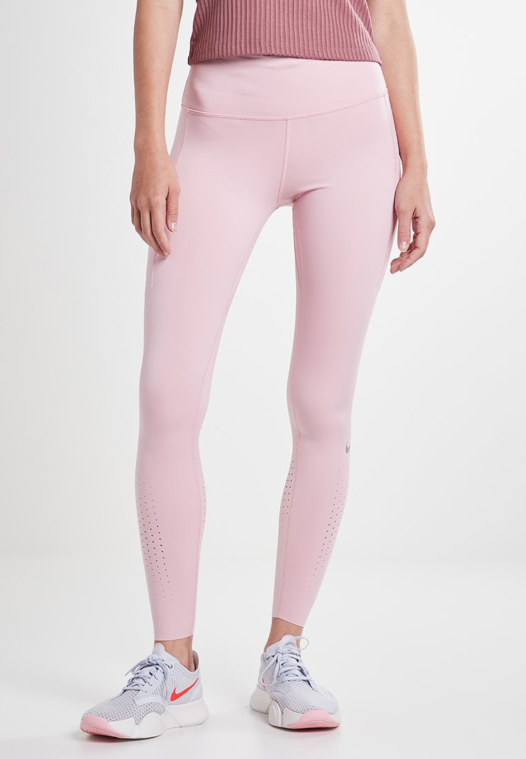 Nike Performance W NK EPIC LX TGHT - Tights - pink glaze/reflective  silv/rosa - Zalando.de