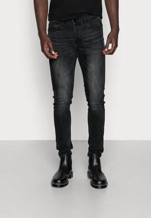 ONSLOOM BLACK WASHED - Džinsi ar pakāpeniski sašaurinātiem galiem - black denim