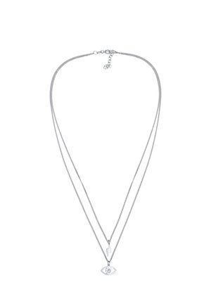 Layer Look Flash Eye  - Necklace - silber