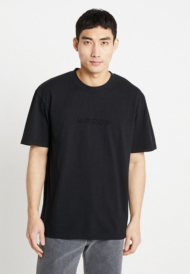 KATAKANA EMBROIDERY UNISEX - T-Shirt basic - black