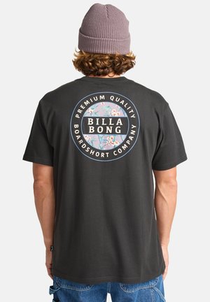 Billabong ROTOR FILL - T-Shirt print - washed black