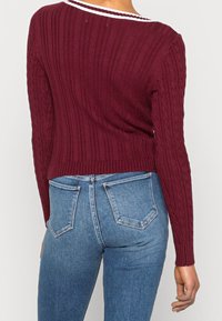 Hollister Co. Strickpullover - dark red