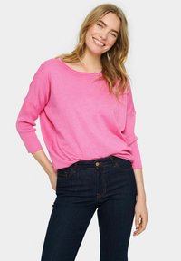 Saint Tropez MILASZ R-NECK - Pullover - pink cosmos melange