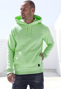 john devin Hoodie - lime-grün