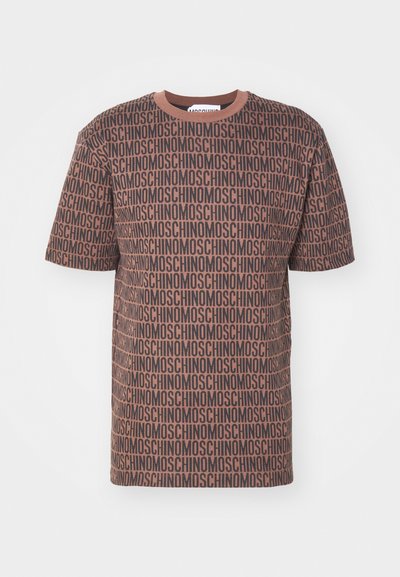 MOSCHINO Μπλουζάκι με στάμπα - fantasia marrone