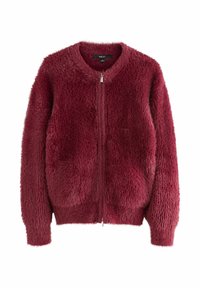 REGULAR FIT - BEAR ZIP-UP - Cardigan - burgundy red
