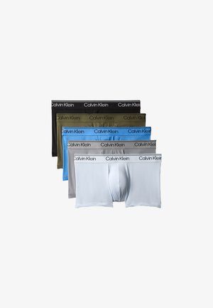 Calvin Klein Underwear, LOW RISE TRUNK STRETCH 5 PACK - Boxers - black, poseidon blue, olive night, convoy, plein air