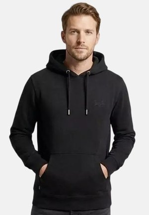 Felpa con cappuccio - black