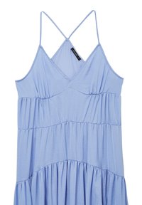Calliope LUNGO CON ARRICCIATURE - Vestito lungo - azzurro