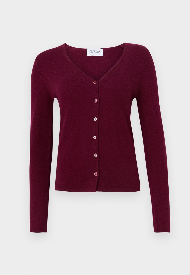 Perfect Cashmere Vest bordeauxrood