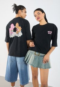 YOURTURN - UNISEX - Print T-shirt - washed black Thumbnail Image 1