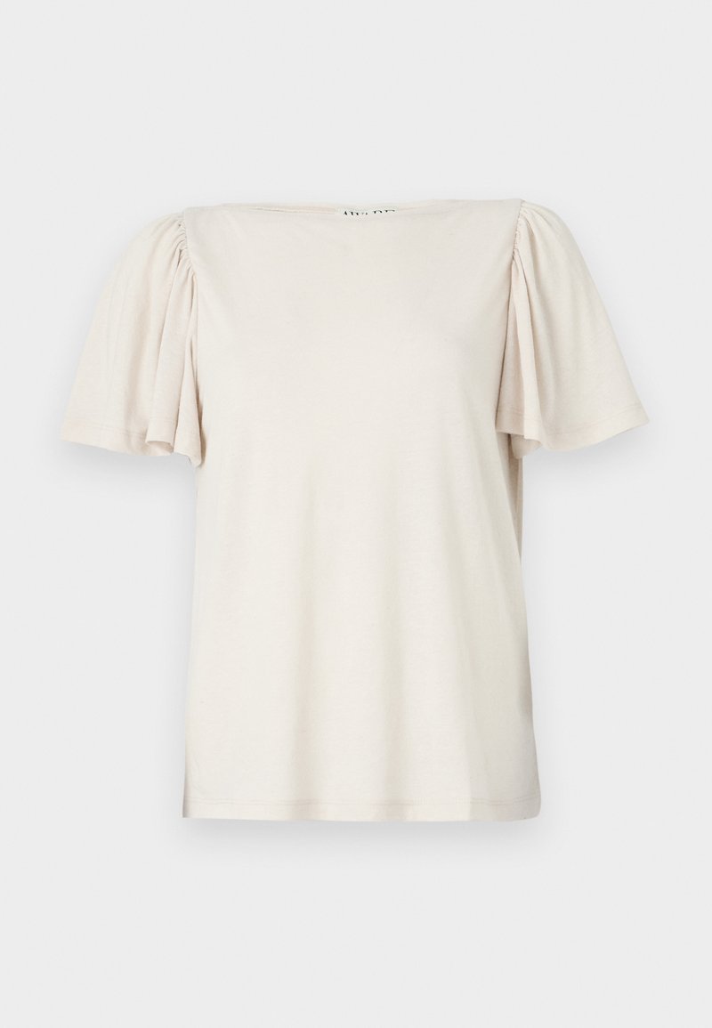 Aware T-shirt print beige