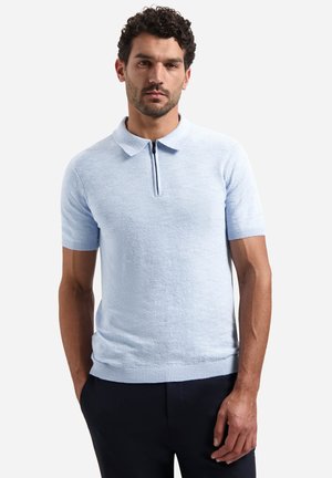 WITH ZIP - Poloshirt - blue