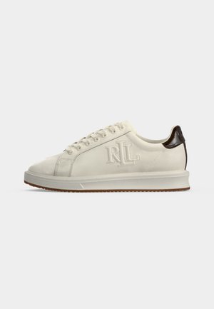 Lauren Ralph Lauren, AINSLEY LOW TOP - Αθλητικά παπούτσια - deckwash white/chestnut brown