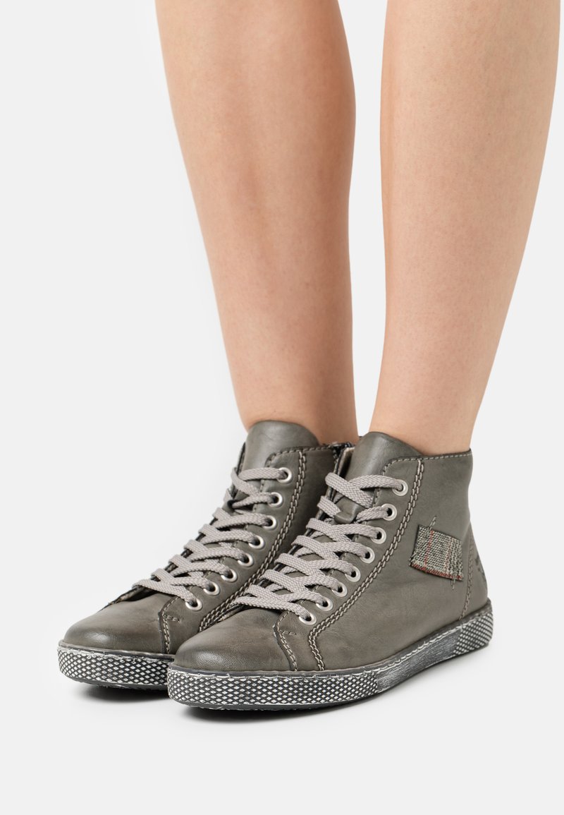 Rieker Lace-up ankle boots - grau