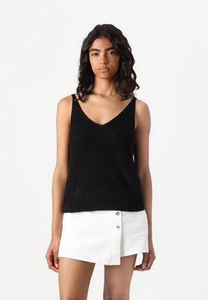 ONLY ONLSHINA GLITTER - Top - black