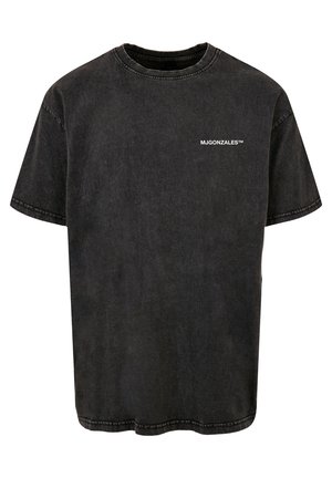 MJ Gonzales MÄNNER ALES TM ACID WASHED HEAVY  - Basic T-shirt - black