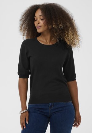 ELOWEN - Lihtne T-särk - pitch black