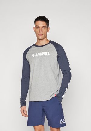 Hummel BLOCKED - Pikkade varrukatega topp - blue nights