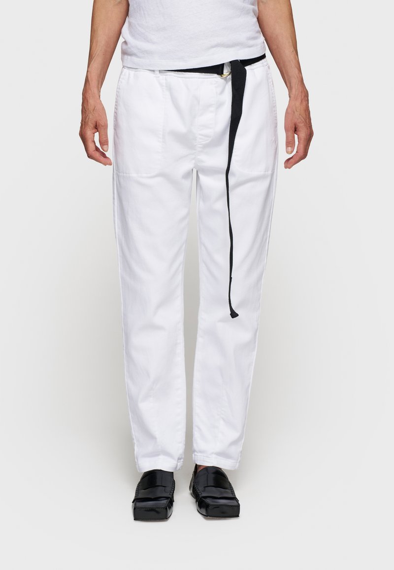 10DAYS BOTTOMS BELTED - Bukser - optic white