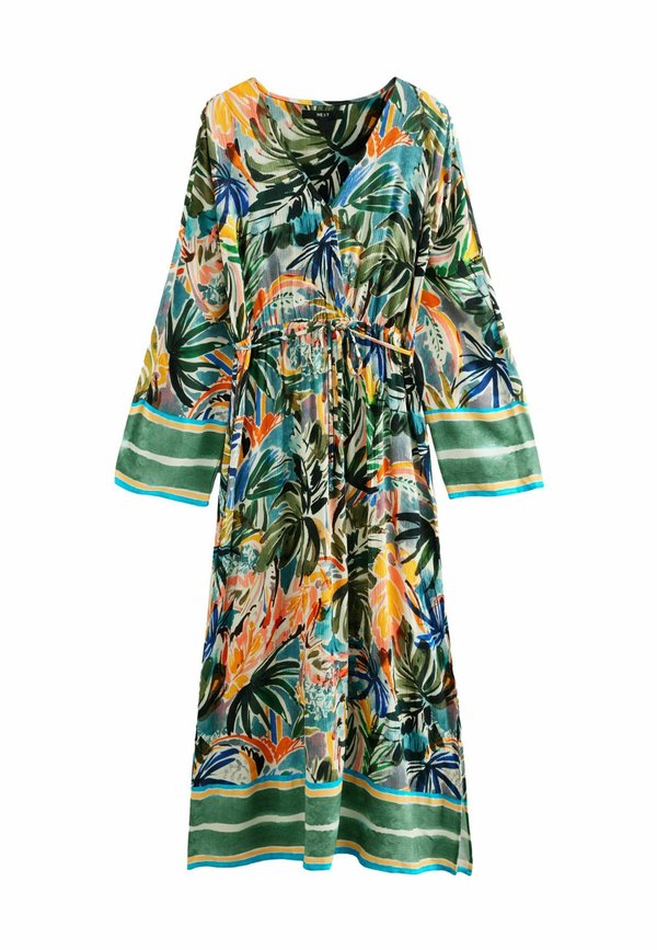 KIMONO SLEEVE TIE WAIST - Maxikleid