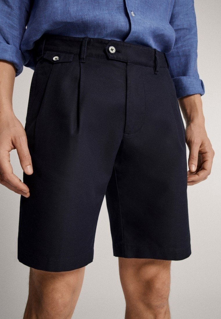 Massimo Dutti Shorts - blue-black denim