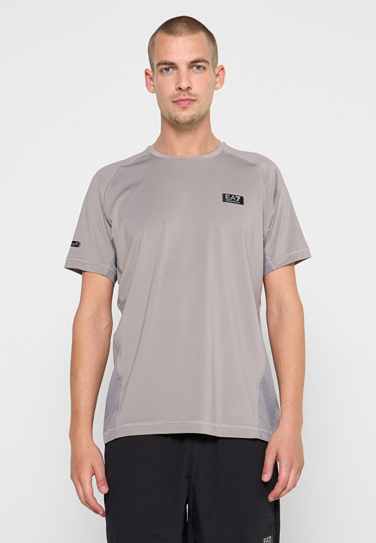 EA7 Emporio Armani T-shirt print grijs