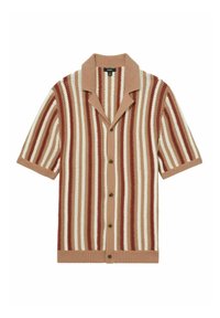 Reiss REGULAR FIT - CARRINGTON STRIPE CUBAN  - Skjorter - camel multi