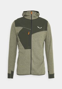 Salewa PUEZ DRY HOOD TEE - Treningsjakke - dark olive melange