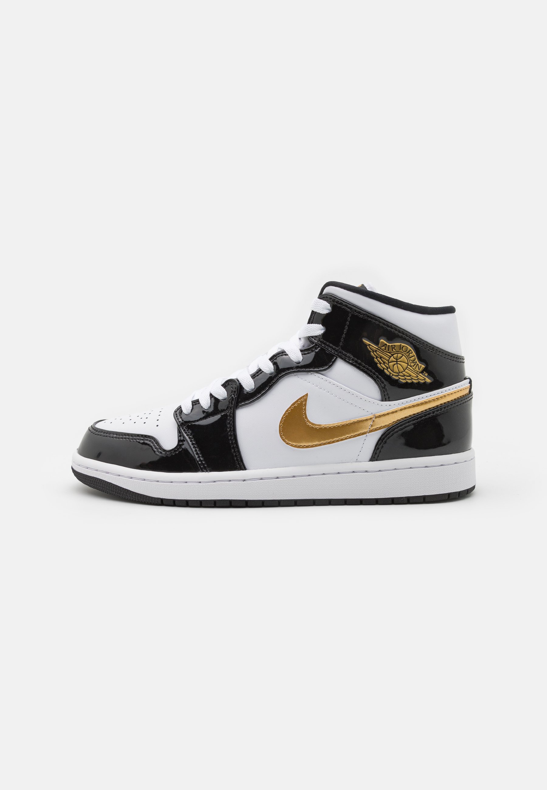 jordan 1 mid gold and white