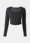 PCNIANNAH  - Majica z dolgimi rokavi - black/cloud dancer
