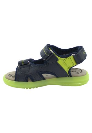 STRAPPI - Sandali da trekking - navy lime green