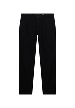 Superdry & Co, SUPERDRY TAPERED WASHED CHINO TROUSERS.. - Pantalones - jet black