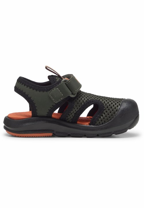 PUMA FUN RACER UNISEX - Walking sandals - dark olive/rickie orange/black — foto 4