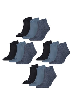 Puma QUARTER 12ER PACK - Socks - paar denim blue