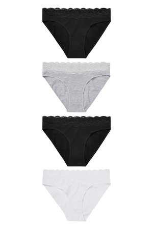 Next 4 PACK - Slip - black