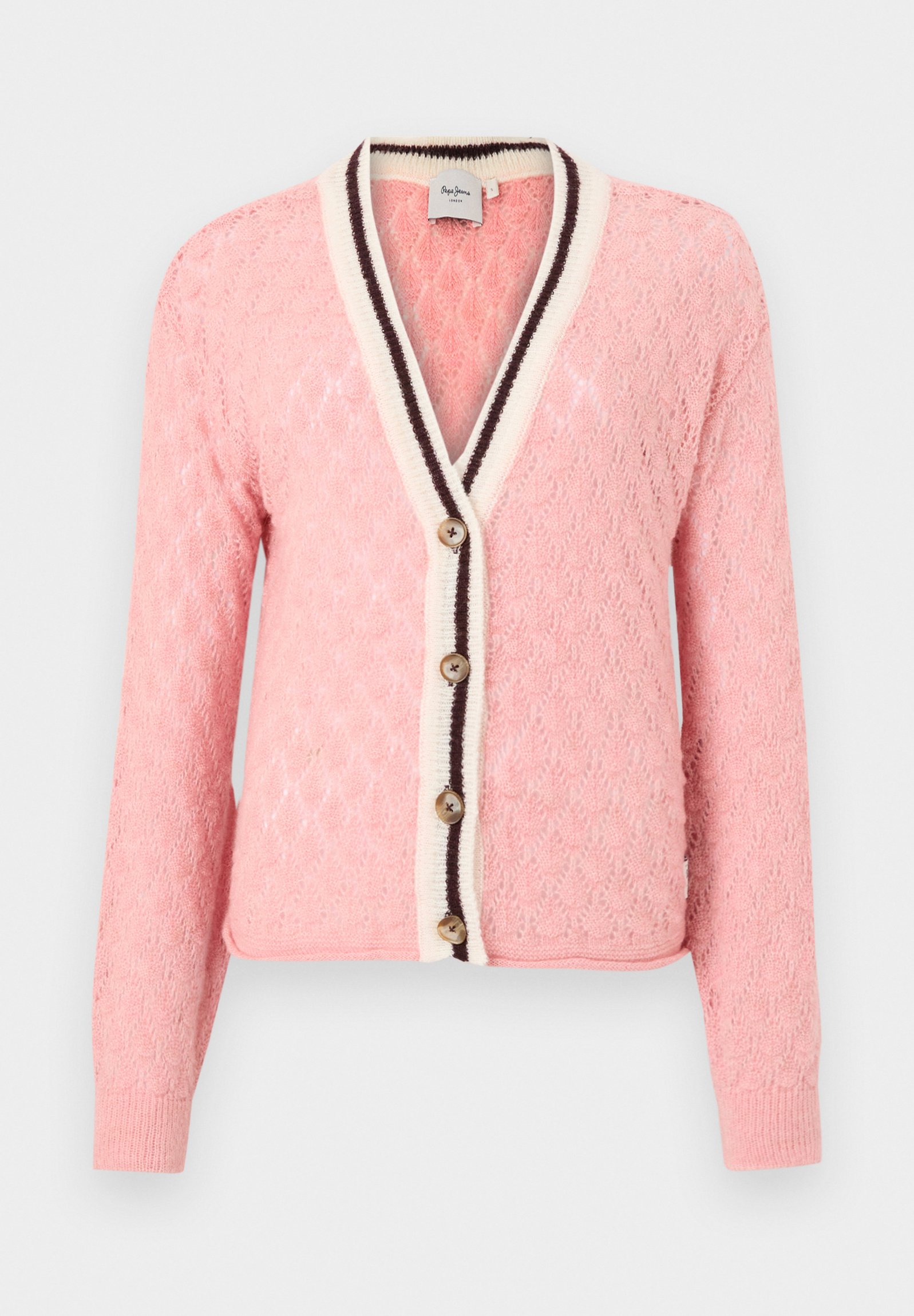 売れ筋商品|||ペペジーンズ ニット&セーター レディース アウター NOE CARDIGAN - Cardigan - washed pink Pepe Jeans NOE CARDIGAN - Vest - washed pink/donkerroze