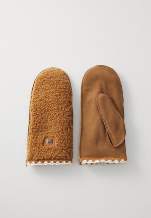 UGG UGGFLUFF SCALLOPED MITTEN - Labakindad - chestnut