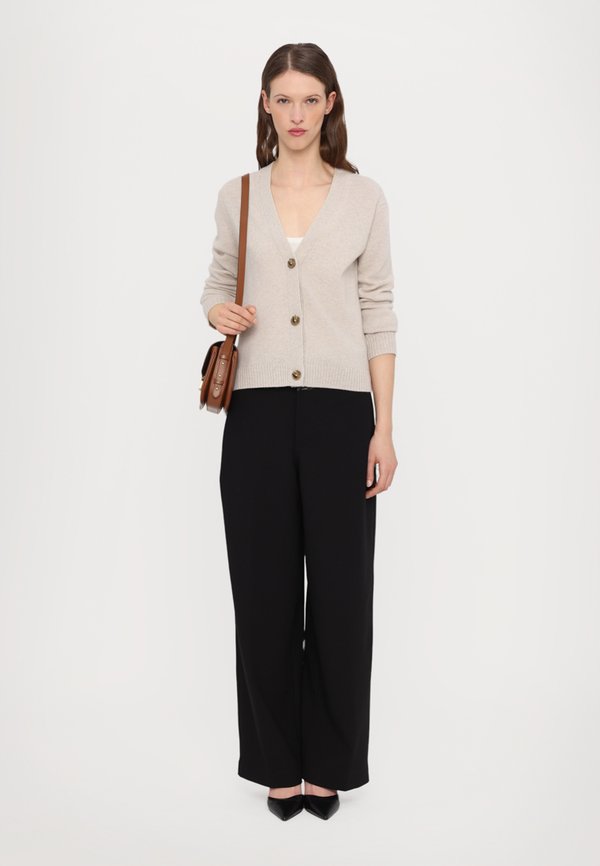 V NECK CARDIGAN - Cardigan - stone beige2