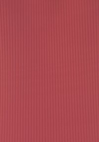 Roter gerippter Stoff mit schmalen vertikalen Streifen, der eine strukturierte Oberfläche bietet. Das Material wirkt glatt und einheitlich in der Farbe.