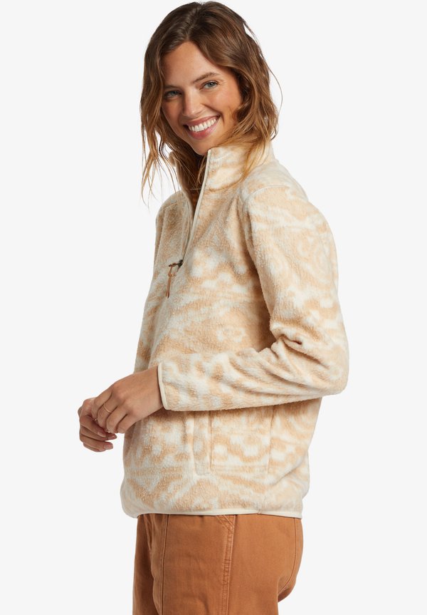 BOUNDARY MOCK 3 - Fleece jumper - beige4